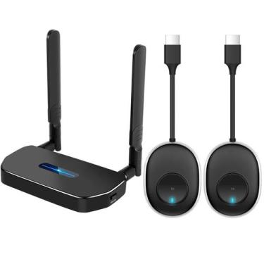 Imagem de Kit Transmissor e Receptor HDMI Sem Fio 4K POFAN
