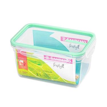 Imagem de Pote Hermético com Travas 2L Modular Sanremo Freshy Cores Fitness Acad