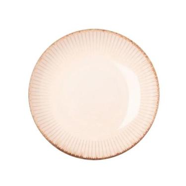 Imagem de Prato Fundo para Massas Cerâmica Linear Branco 23cm Lyor