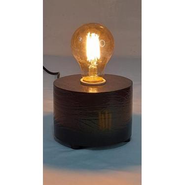 Imagem de Abajur de Quarto Madeira Pinus Decorativo Cores Variadas Envio Imediat