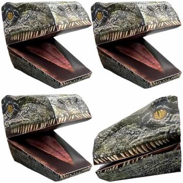 Imagem de Jurassic World 3 Fantoches de Papel de Mão DIY - 4 Unidades | Atividade Interativa Divertida e Criativa para Crianças