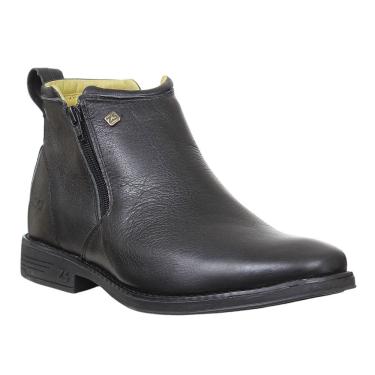 Imagem de Botina Masculina com Zíper Preta Zebu 37961