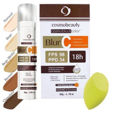 Imagem de Blur C Cosmobeauty FPS98 Vitamina C Cosmoblock, Chocolate