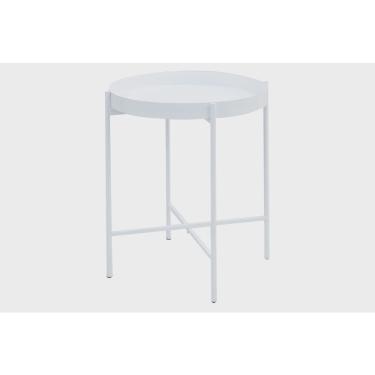 Imagem de Mesa de Apoio Bandeja Sofá Cama Redonda 40x50cm Média Collie