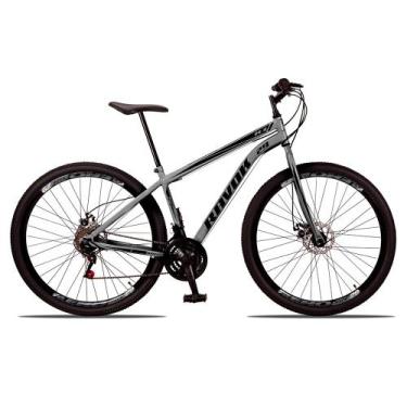 Imagem de Bicicleta para Passeio Aro 29, 21V Aço Susp T. Shimano Ravok, Grafite,
