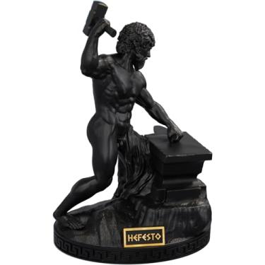 Imagem de Estátua Hefesto Deus Grego da Forja - Vulcano (Cor Aurum Noctis)
