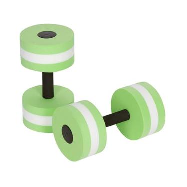 Imagem de Conjunto de 2 halteres aquáticos, halteres para exercícios aquáticos, halteres de hidroginástica, halteres aquáticos para exercícios na piscina, equipamento de ginástica aquática resistente à piscina