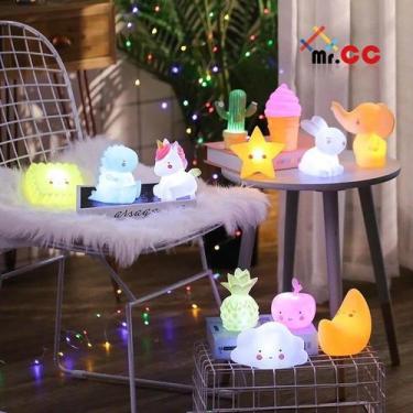 Imagem de Luminária Abajur Led Luz Noturna Decoração Festa Infantil - oem