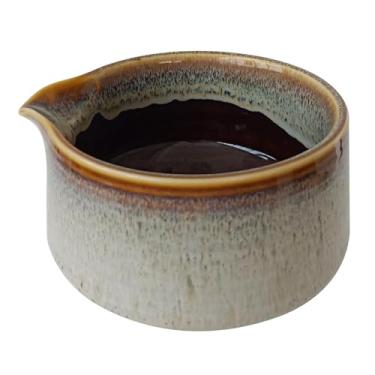 Imagem de Ｂｅｓｇａ Matcha Bowl com bico, bico de vazamento artesanal, tigela de chá de porcelana, tigela de mistura de matcha para amigos, Ouro