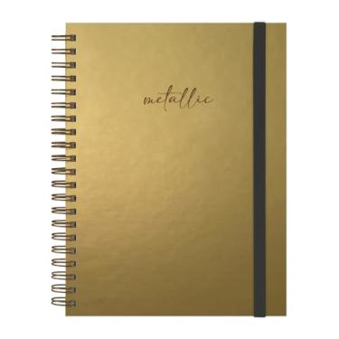 Imagem de Caderno Universitário Plus Solid Metallic Gold 12 Matérias
