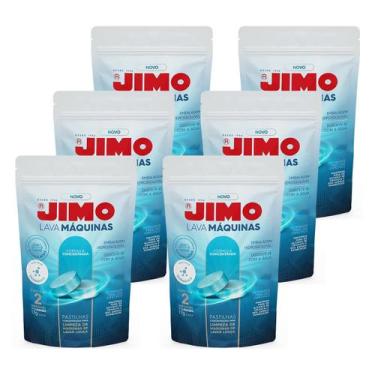 Imagem de Kit 6 Limpa Lava Máquinas de Lavar Louças Jimo Pastilhas