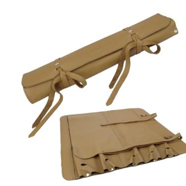 Imagem de Estojo Porta Facas Churrasqueiro Chef Cozinha Couro