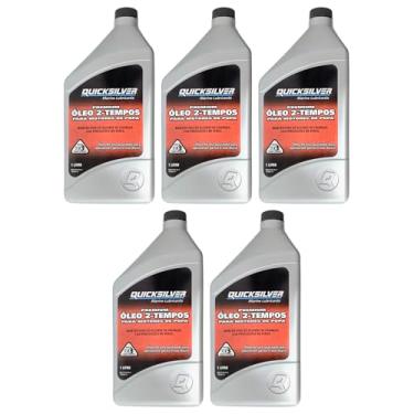 Imagem de Óleo Náutico Quicksilver TCW3 Original Motores Popa 5 Litros