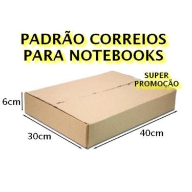 Imagem de 15 Caixas De Papelão 40x30x6 Notebook Correios Sedex Pac Transportador