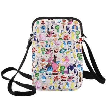 Imagem de BWWKTOP Bolsa tiracolo Riley Emotion, Joy & Sadness & Fear Cartoon Gift Anger & Disgust & Anxiety Characters Merch, Emoção Xk-b, Bolsa tiracolo