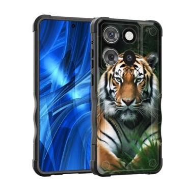 Imagem de EFGWSDER Capa para Moto G Stylus 5G 2025, [camada dupla] [proteção contra quedas de grau militar de 3,5 m] Capa resistente à prova de choque para Motorola Moto G Stylus 5G 2025, Tigres de Bengala na