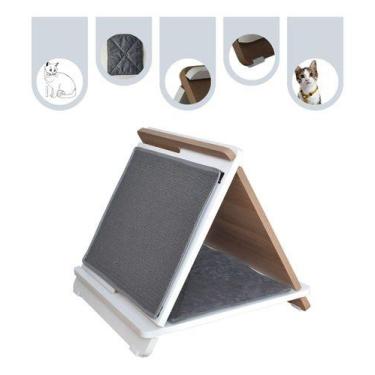 Imagem de Toca Gato MDF Cabana + Arranhador Pet - Maderacco