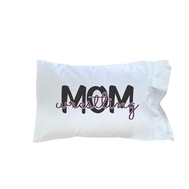 Imagem de Capa de almofada Wrestling Mom, presentes para mães, ideia de presente de aniversário e Natal