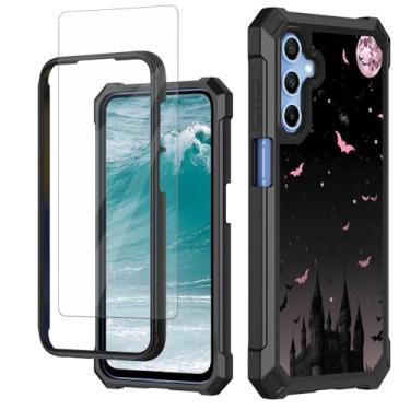 Imagem de Capa para celular Samsung Galaxy A16 5G de 6,7 polegadas com protetor de tela de vidro temperado de camada dupla TPU macio rígido PC bumper capa protetora resistente à prova de choque para Samsung A16