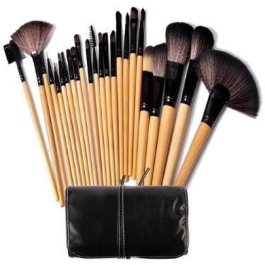 Imagem de Kit de 24 pinceis Para Maquiagem Profissional Com Estojo CBR03457 - CO