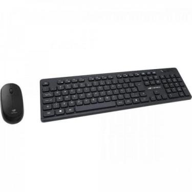 Imagem de Kit Teclado e Mouse C3Tech K-W20BK Sem Fio Preto