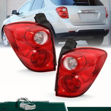 Imagem de WILROOAM Par de montagem de luz traseira compatível com lâmpada de freio traseiro Chevy Equinox 2010 2011 2012 2013 2014 2015, substitui # 20841506 22759317 20841505 22759316 (lado do motorista e do