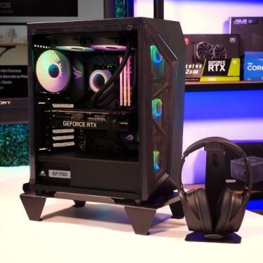 Imagem de Suporte Base Gabinete Gamer Cpu Atx Apoio Mesa - Chão Preto - Maxx Dia