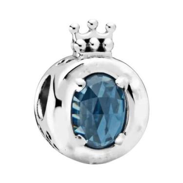 Imagem de Contas de Borboleta e Pata de Cão em Esmalte Azul e Prata - Para Pulse