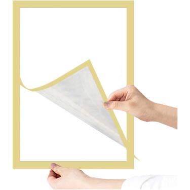 Imagem de Moldura Magnética A4 / A6 Moldura De Cartaz Moldura De Capa De Ouro/Prata/Preto Cabide De Expositor Para Decoração De Parede Reutilizável, Black,Gold,Silver, A6 10x15cm