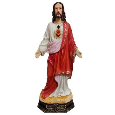 Imagem de Imagem do Sagrado Coração de Jesus em Resina - Imagem Católica 30 cm