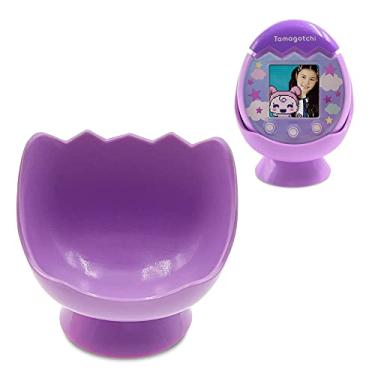 Imagem de LeoTube Desktop Dock Cradle Stand for Tamagotchi Pix Interactive Pet Machine with Camera, Holder Stand Compatible with New Tamagotchi Pix Electronic Pet Accessory (Only Holder Stand)（Purple）