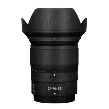 Imagem de Camerea Adesivo antiarranhões para Nikon Z 24-70 mm F4S Coat Vinly película protetora corporal decalques capa 24-70 4 (preto circuito)