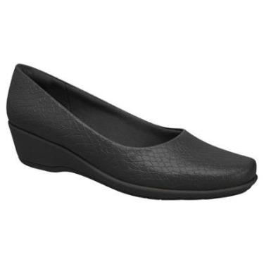 Imagem de Sapato Feminino Ivone Anabela Cro Preto Piccadilly 143133-305-Feminino