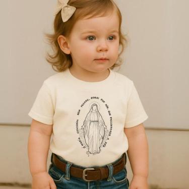 Imagem de Camiseta 100%Algodão Feminina Country Estampa Nossa Senhora Das Graças