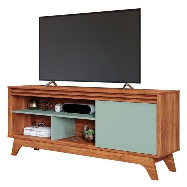 Imagem de Rack Bancada Grécia 180cm Cinamomo-sálvia Para Até 55? - Permóbili Cinamomo-sálvia