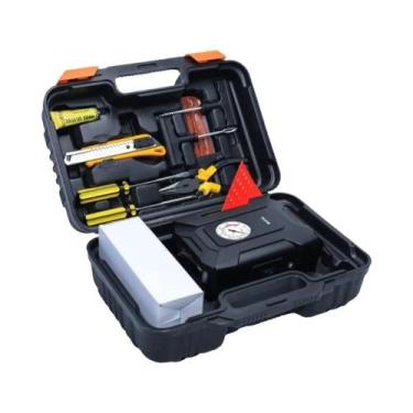 Imagem de Compressor De Ar Portátil 12V Suitu Bomba Infladora Digital Para Motos