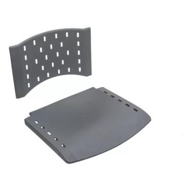 Imagem de Assento Encosto Plastico Preto Cadeira Fixa