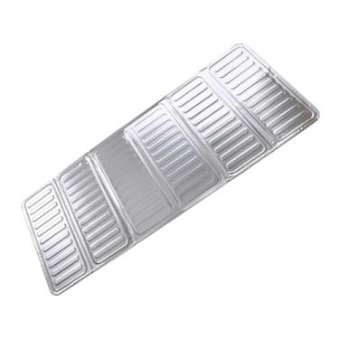 Imagem de contra respingos de fogão | de gordura dobrável para fogão - Placa de isolamento de óleo, respingos de cozinha eficiente para cozinha, acampamento, frigideira