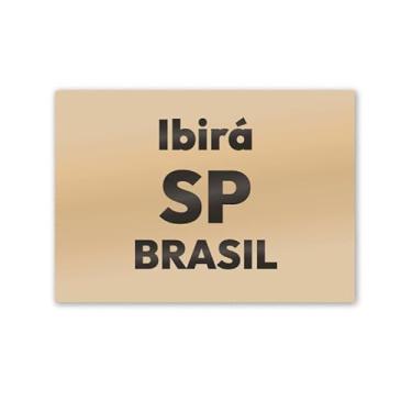 Imagem de Imã de Geladeira Ibirá São Paulo MDF 8cm x 5cm para Viagem