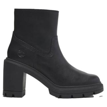 Imagem de Timberland Bota feminina moderna Allington Heights com zíper médio, Grão integral preto, 9.5 Wide