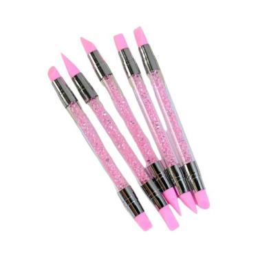 Imagem de Conjunto De Pincéis Ultrafinos Rosa Para Arte Em Unhas Francesas, 5 Pe