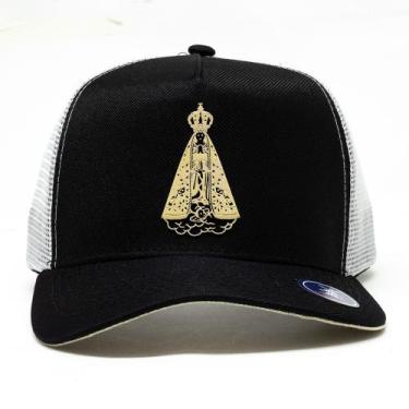 Imagem de Boné Trucker Telinha Atrevidu's Country Luxo Nossa Senhora, Preto, Bra