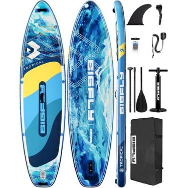 Imagem de Prancha de stand up paddle inflável BIGFLY 11'x34"x15cm para adultos