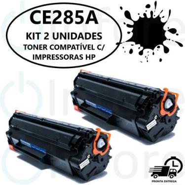 Imagem de KIT 2 Toner Compatível Universal Ce285a cb435a cb436a Para P1102w M113
