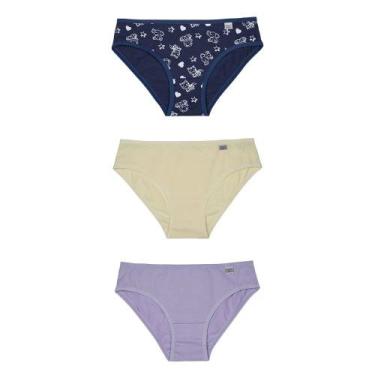 Imagem de Kit 3 Calcinhas Infantil Em Cotton Meninas Miss DelRio - DEL RIO, Mari