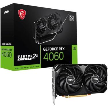 Imagem de Placa de Vídeo MSI Ventus 2X OC GeForce RTX 4060 8GB GDDR6