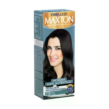 Imagem de Tintura Maxton Morena + Autêntica 2.8 Preto Tabaco Embelleze-Unissex