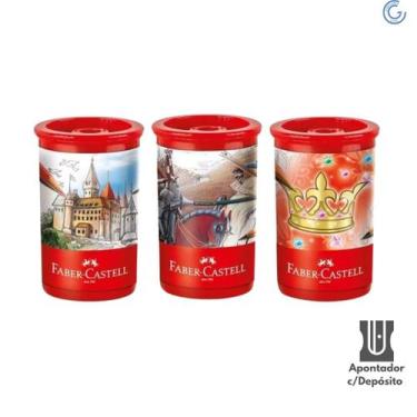 Imagem de Apontador c/ Deposito Tubo Substituível Sortido - Faber Castell