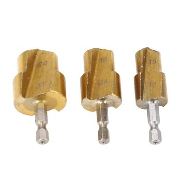 Imagem de ZAWELIYO 3 PCS PPR Tubo Alargador Bits de Aço Alto Carbono PVC Encaixe de Tubo Expansor Passo Broca Kit Haste Sextavada 19mm 24mm 31mm para Conexão de Tubulação