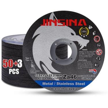 Imagem de Rodas cortadas JINSINA 53 PCS para metal e aço inoxidável
